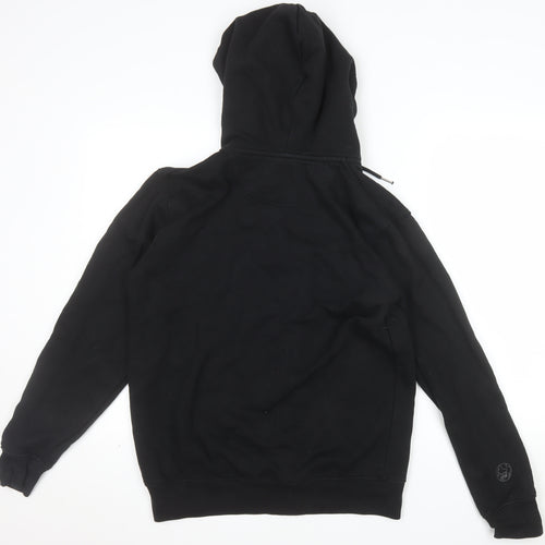 Make Thread Men's Black Full Zip Hoodie S Essentials Club