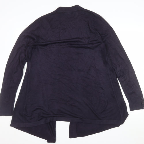 Marks and Spencer Women's Purple Knit Cardigan Size 18 Long Sleeve