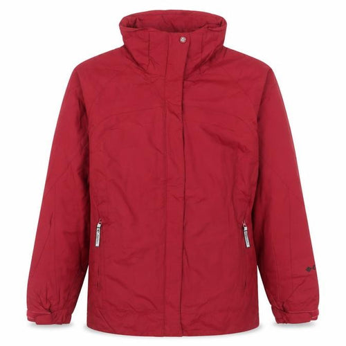 Columbia Men's Red L Hooded Parka Jacket Nylon Water Resistant