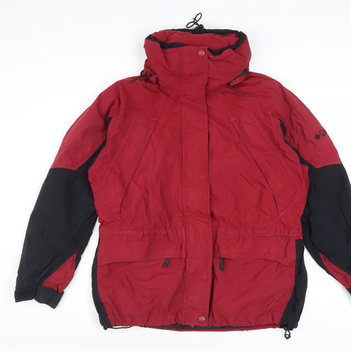 Columbia Men's Red Waterproof Hooded Parka Jacket Size L