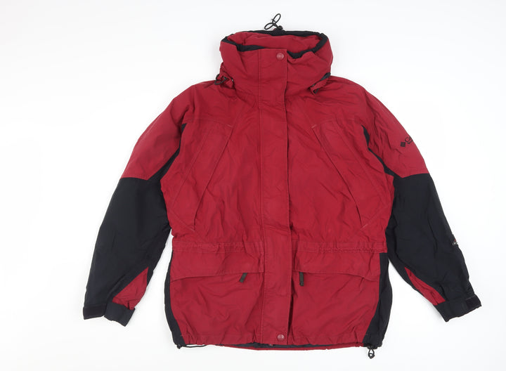 Columbia Men's Red Waterproof Hooded Parka Jacket Size L