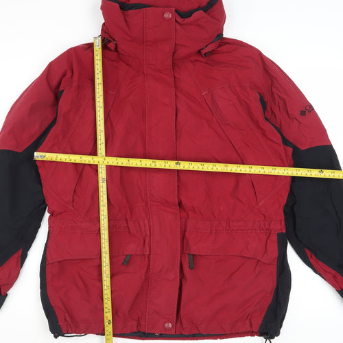 Columbia Men's Red Waterproof Hooded Parka Jacket Size L
