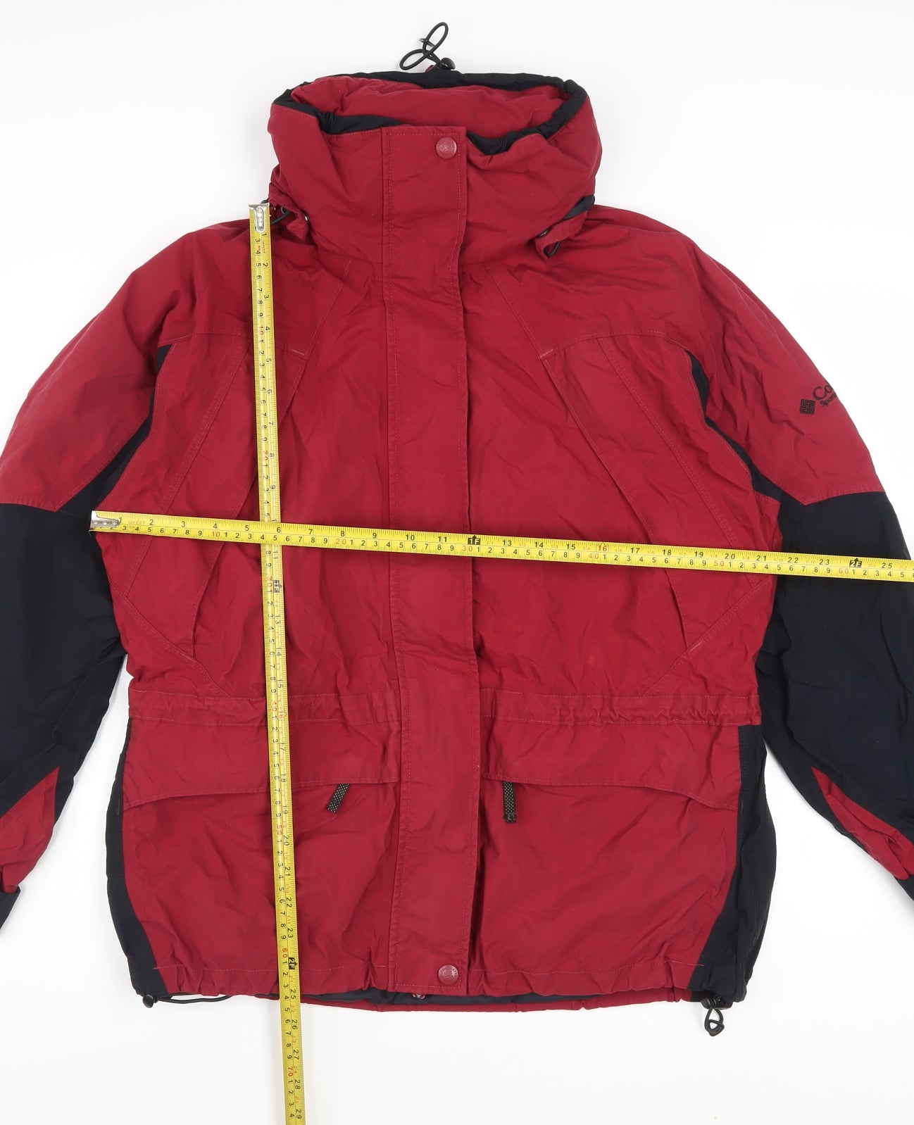 Columbia Men's Red Waterproof Hooded Parka Jacket Size L