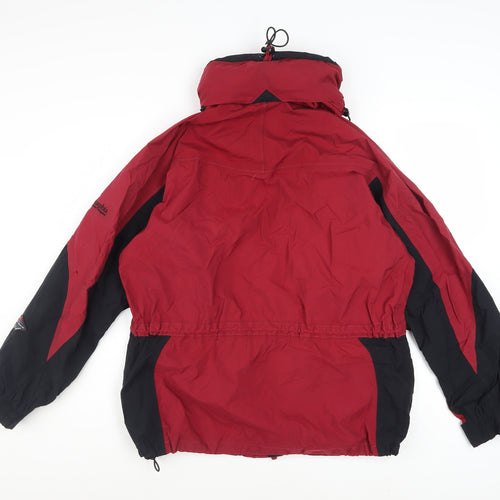 Columbia Men's Red Waterproof Hooded Parka Jacket Size L