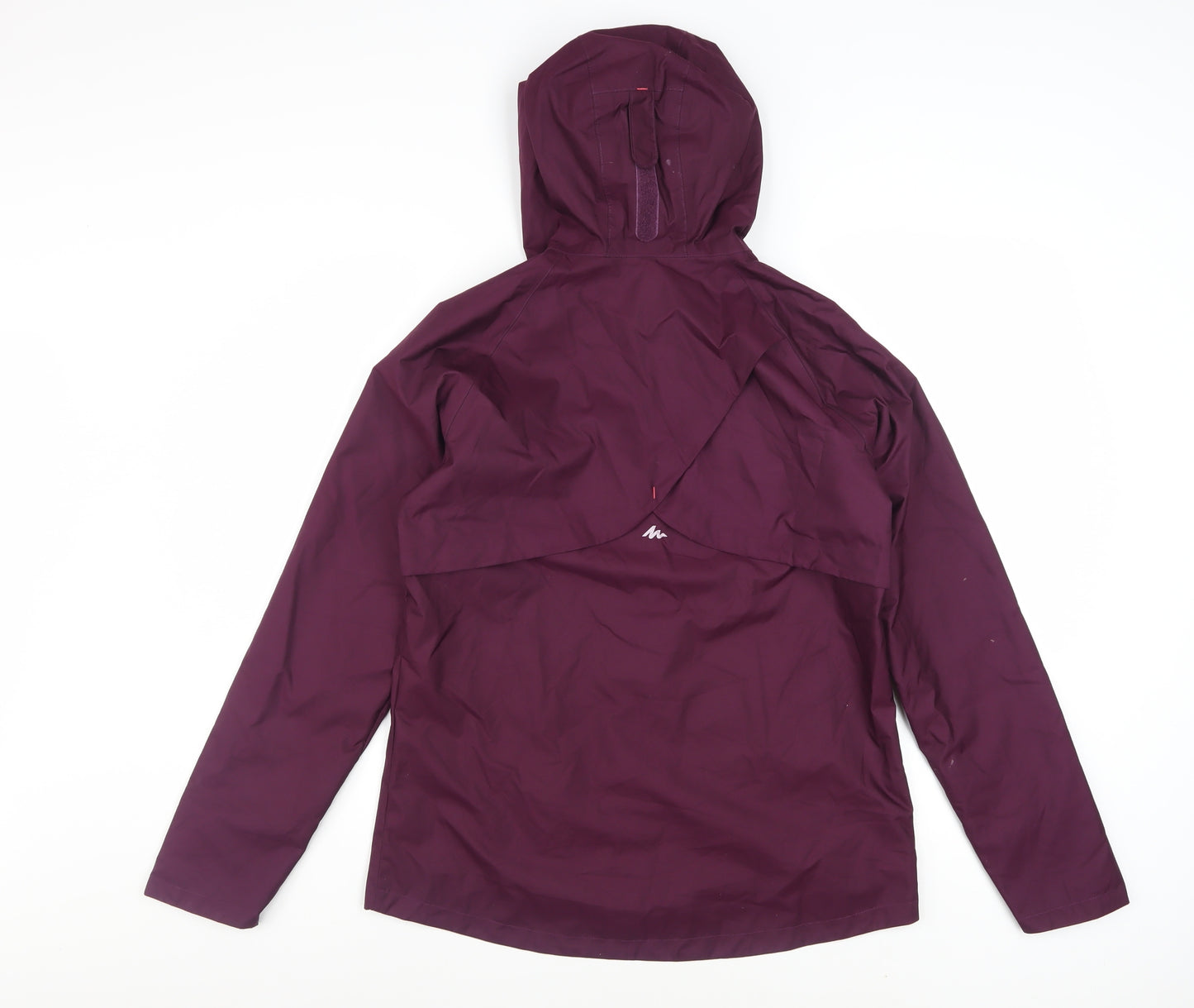 Quechua Girls Purple Waterproof Hooded Rain Coat Jacket 14-15 Years