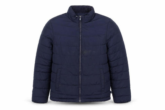 GAP Boys Blue Winter Puffer Jacket Size 16 Years Lined Water Resistant Zip
