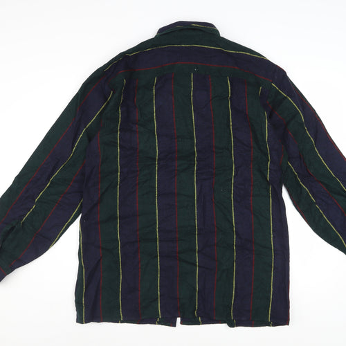 Claybrooke Outdoors Men's Multicoloured Striped Button-Up Shirt M