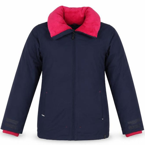 Fouganza Girls Blue Winter Riding Jacket 14 Years Lined Water Resistant