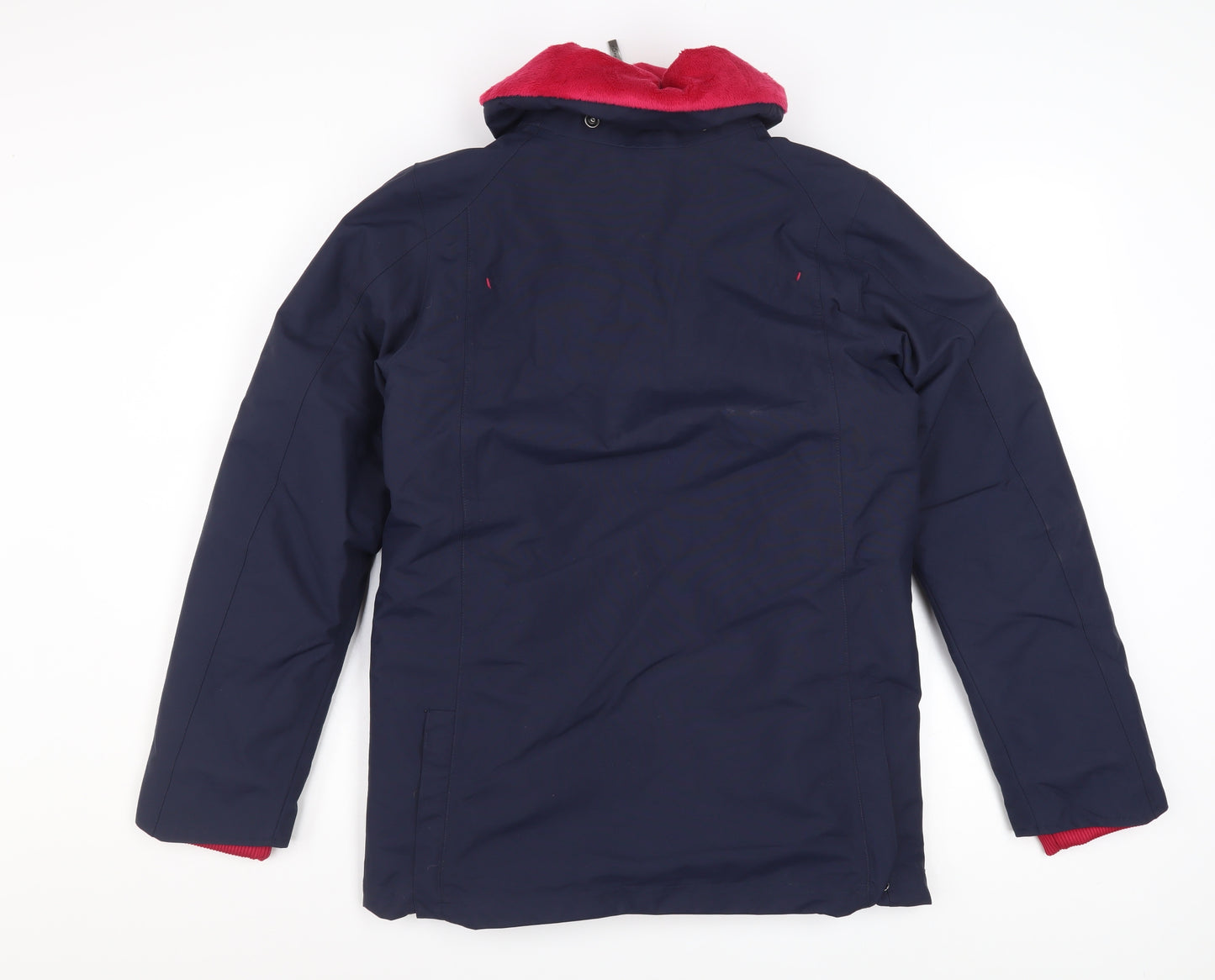 Fouganza Girls Blue Winter Riding Jacket 14 Years Lined Water Resistant