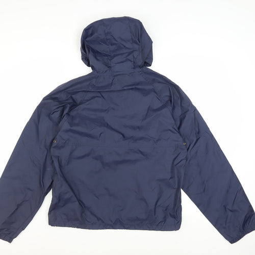 REI Men's Blue Nylon Hooded Anorak Jacket Size S Lightweight Outdoor
