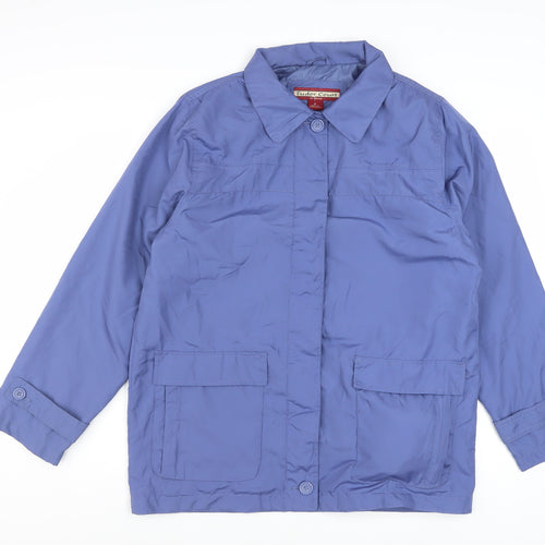 Tudor Court Women's Blue Polyester Mid-Length Basic Jacket Size M