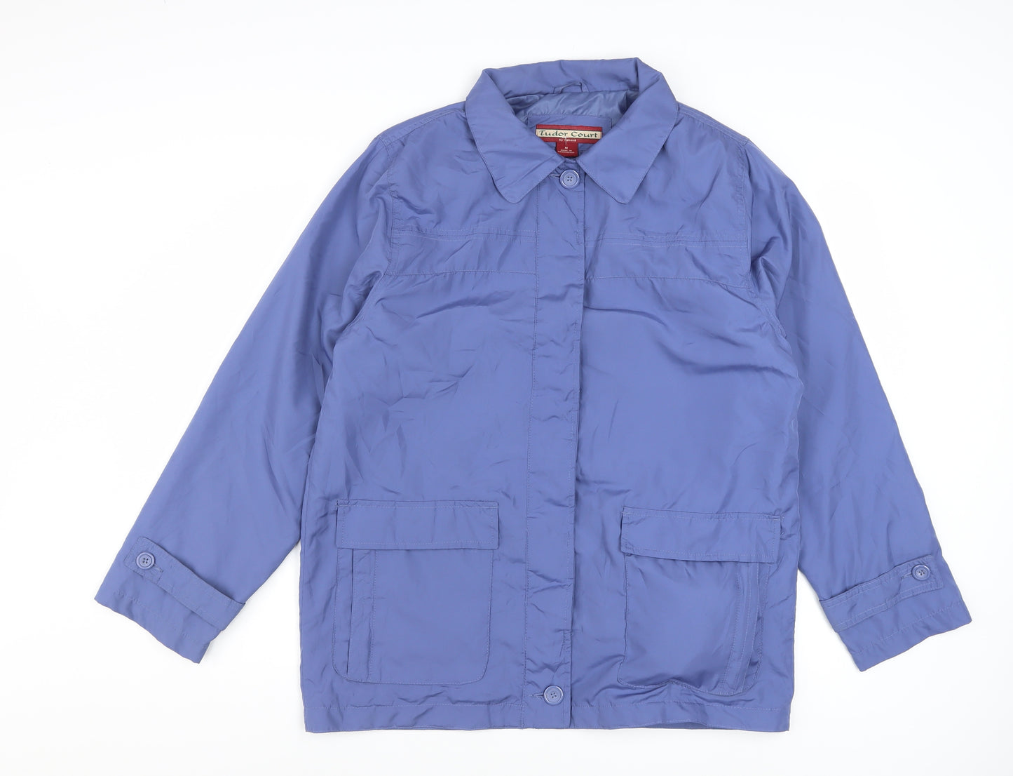 Tudor Court Women's Blue Polyester Mid-Length Basic Jacket Size M