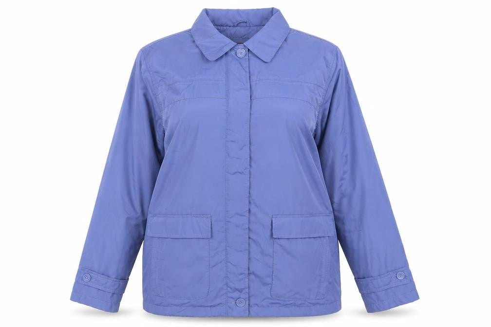 Tudor Court Women's Blue Polyester Mid-Length Basic Jacket Size M