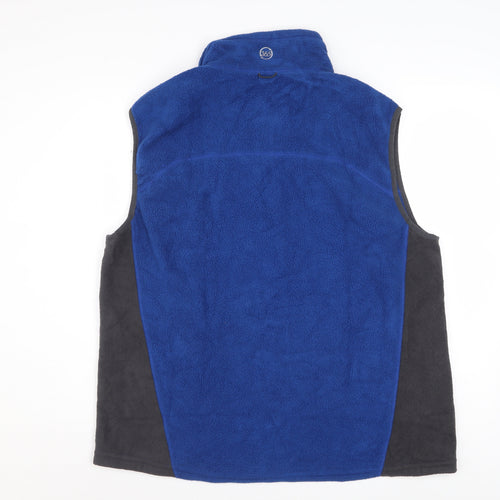 Eddie Bauer Men's Blue Fleece Bodywarmer Waistcoat L Outdoor Hiking
