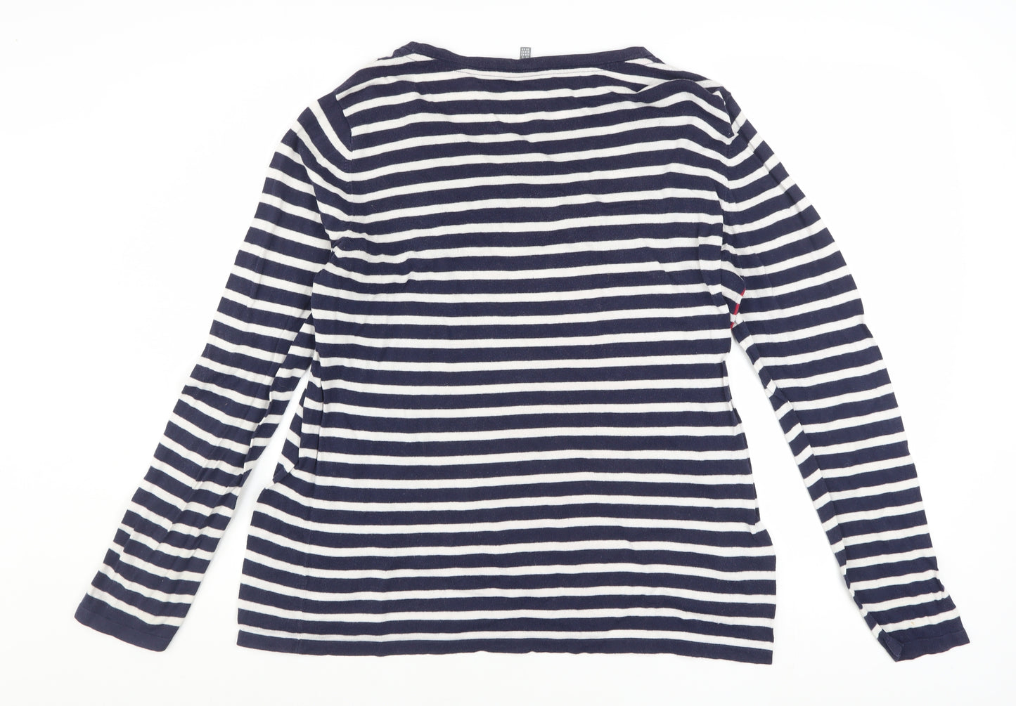 Laura Ashley Women’s Multicoloured Stripe Cotton Jumper UK 16