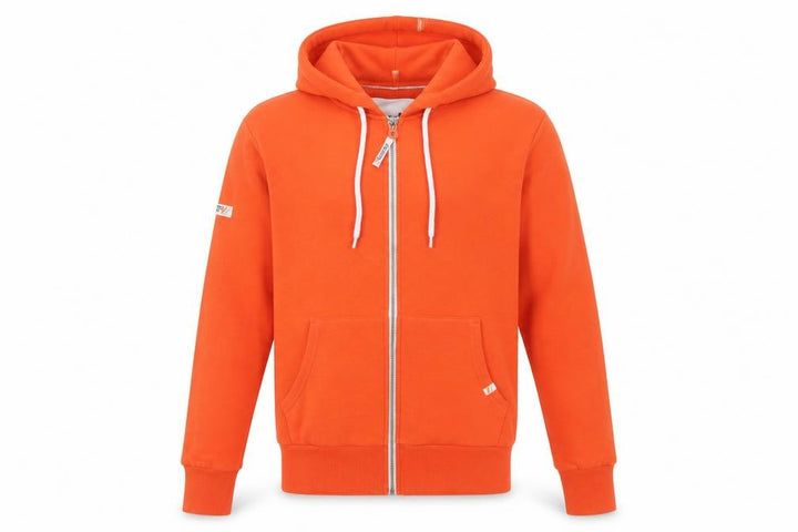 Superdry Mens Orange Full Zip Hoodie XS Regular Fit Fleece
