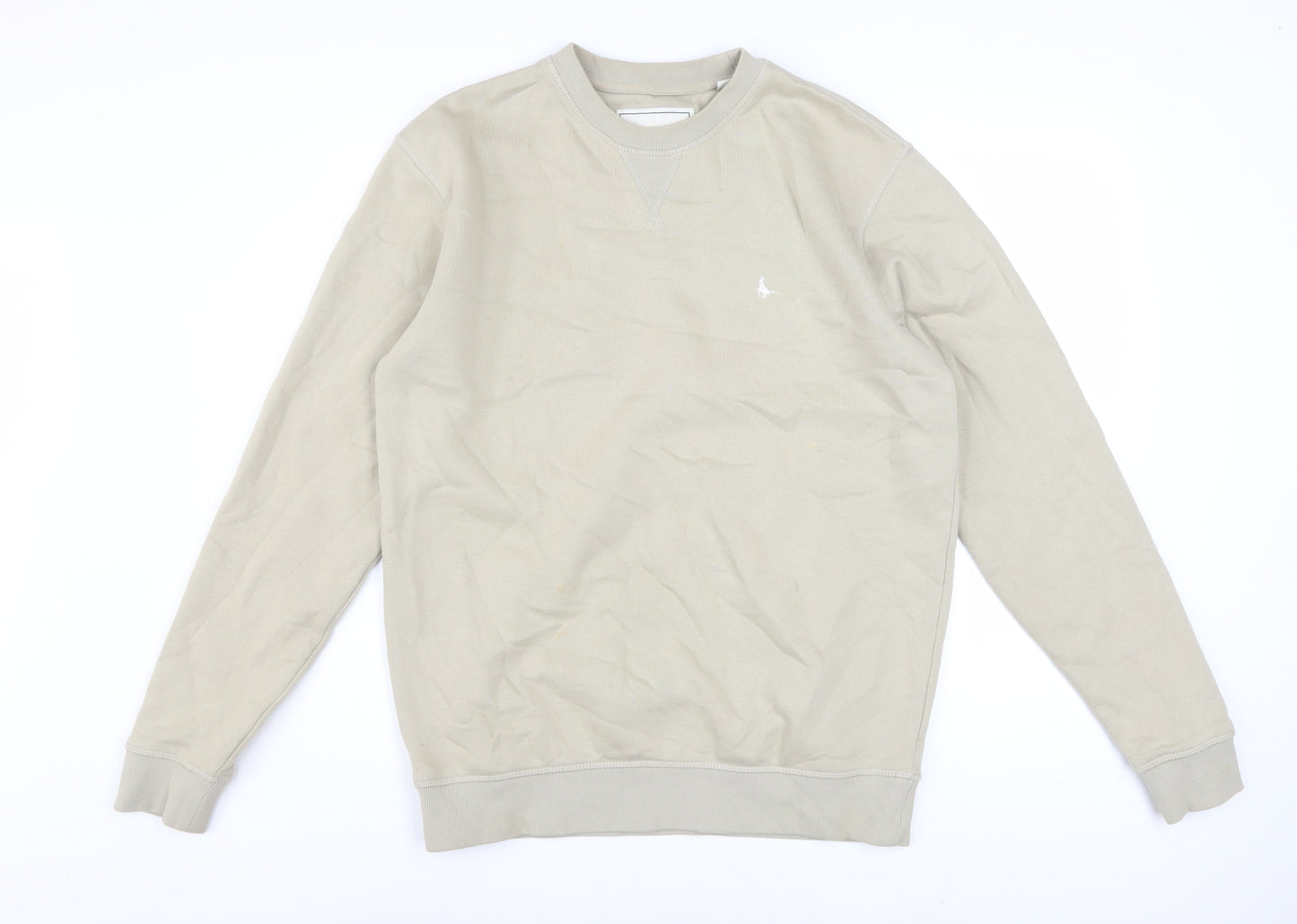 Jack Wills Mens Beige XS Pullover Sweatshirt Crew Neck