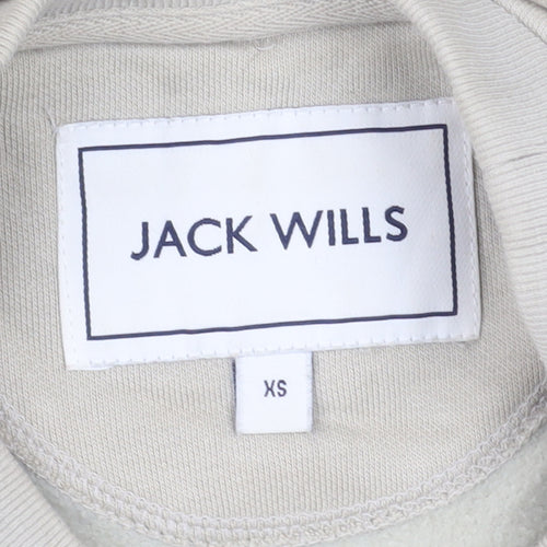 Jack Wills Mens Beige XS Pullover Sweatshirt Crew Neck