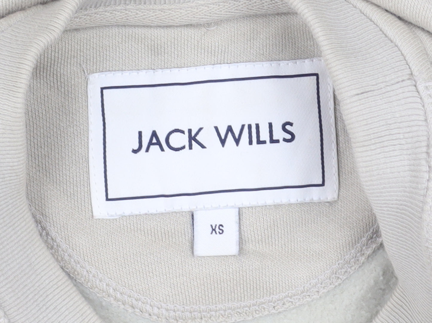 Jack Wills Mens Beige XS Pullover Sweatshirt Crew Neck