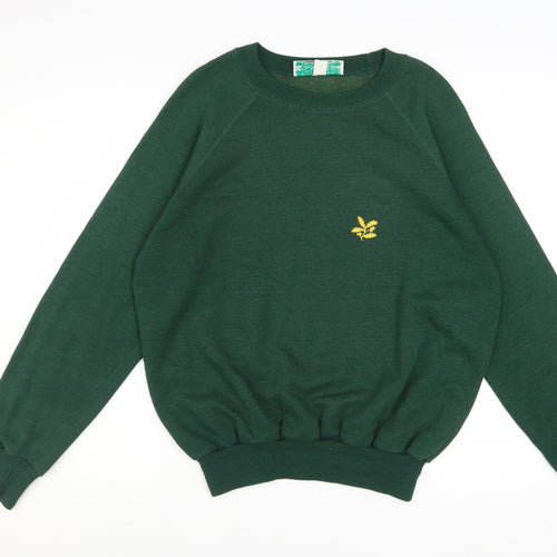 The National Trust Men's Green Pullover Sweatshirt L Crew Neck
