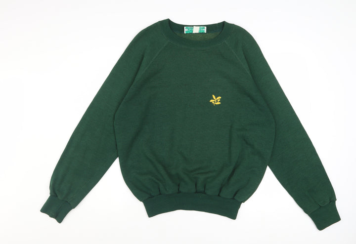 The National Trust Men's Green Pullover Sweatshirt L Crew Neck