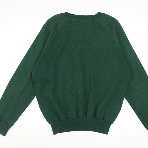 The National Trust Men's Green Pullover Sweatshirt L Crew Neck