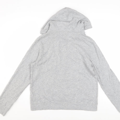 Calvin Klein Women Grey Hoodie Medium Cotton Blend CK Logo