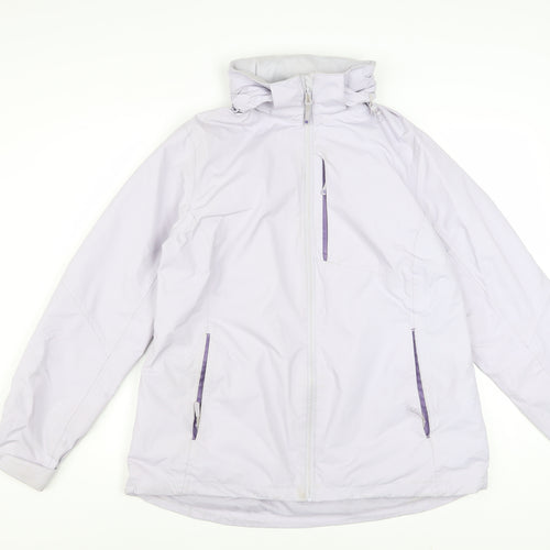 Mountain Warehouse Women’s Lilac Waterproof Hooded Jacket Size 16