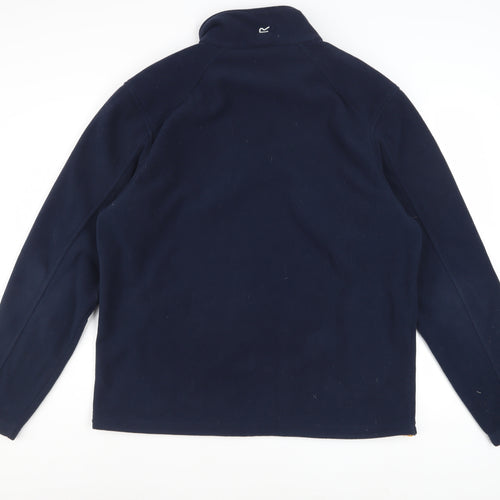 Regatta Mens Blue Fleece Full Zip Jacket Size L Outdoor Casual