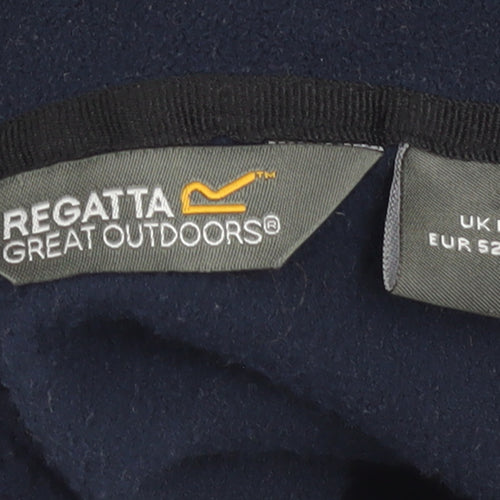 Regatta Mens Blue Fleece Full Zip Jacket Size L Outdoor Casual