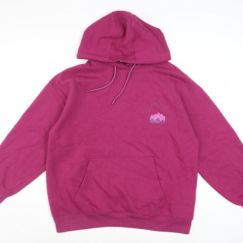 Mountain Warehouse Women’s Pink Hoodie UK 14 Pullover Cotton Blend