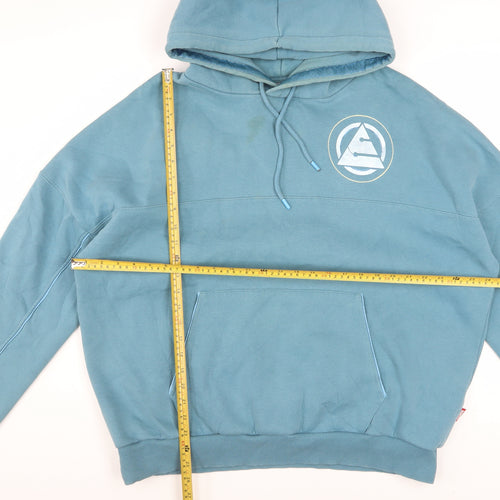 Disney Men's Blue XL Pullover Hoodie Graphic Logo Cotton Blend