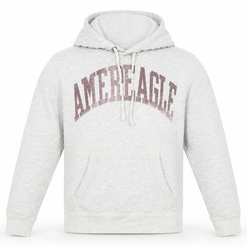 American Eagle Outfitters Mens Grey XS Pullover Hoodie Athletic Fit Logo