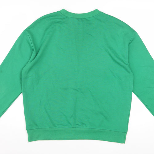 Disney Women’s Green Crew Neck Pullover Sweatshirt Size 12
