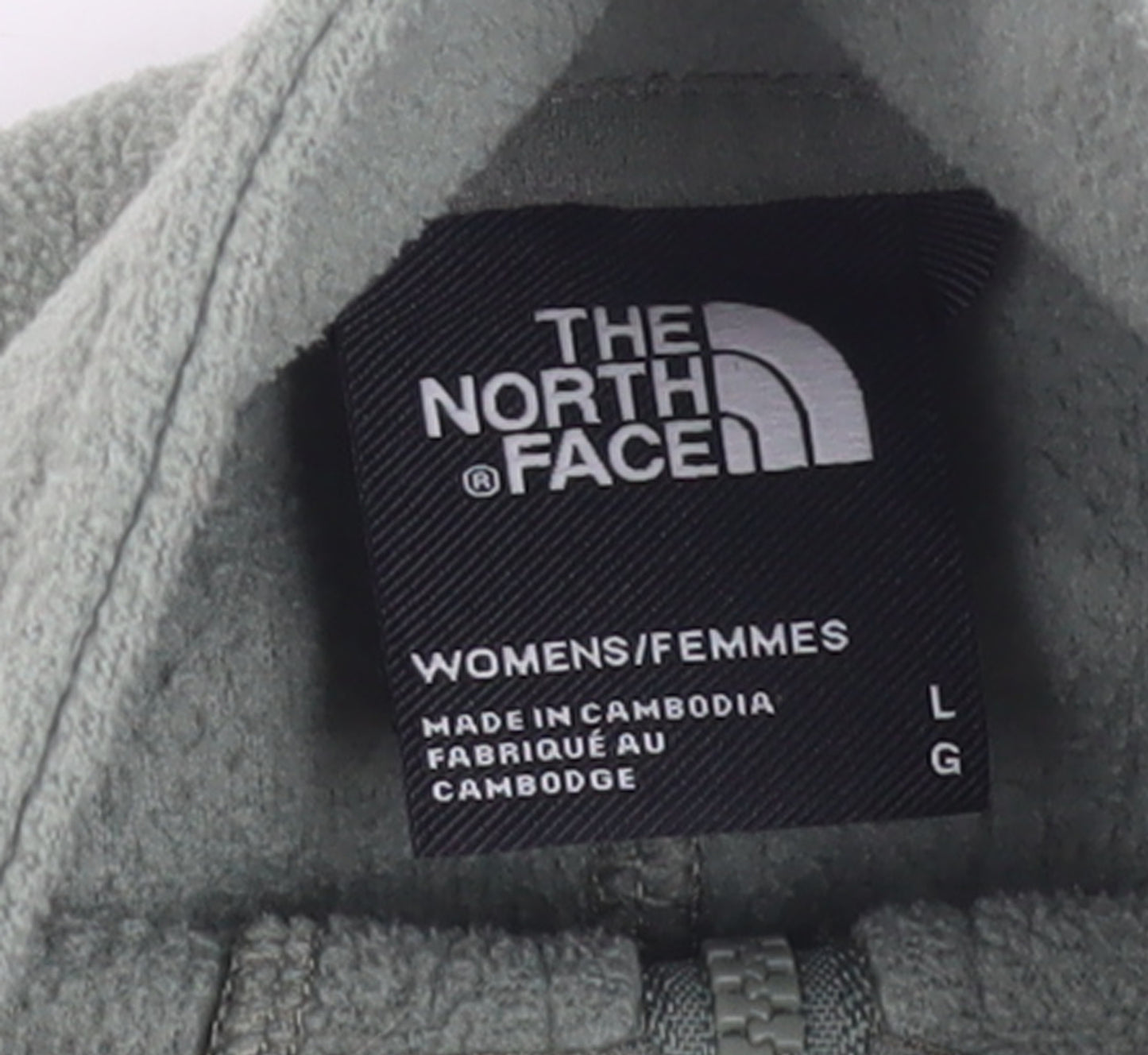 The North Face Womens Green 1/4 Zip Fleece Pullover Sweatshirt L