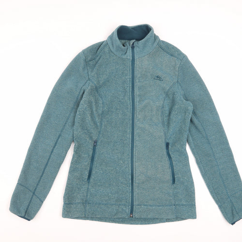 Quechua Women Blue Fleece Full Zip Outdoor Jacket Size 12
