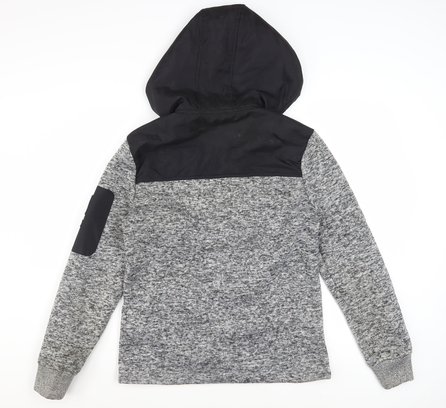 Crosshatch Men's Grey Hooded Full Zip Jacket Size M