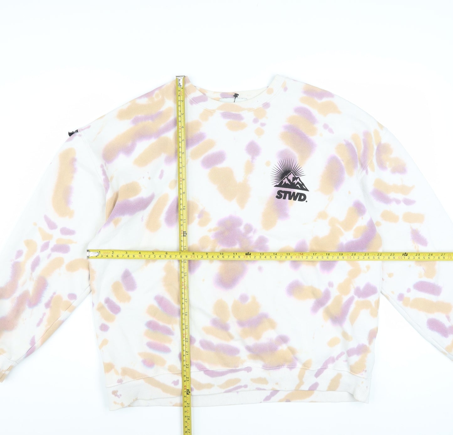 Pull&Bear Women's Multicoloured Tie-Dye STWD Sweatshirt Size S