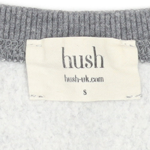 Hush Womens Grey Lightning Bolt Pullover Sweatshirt Size S