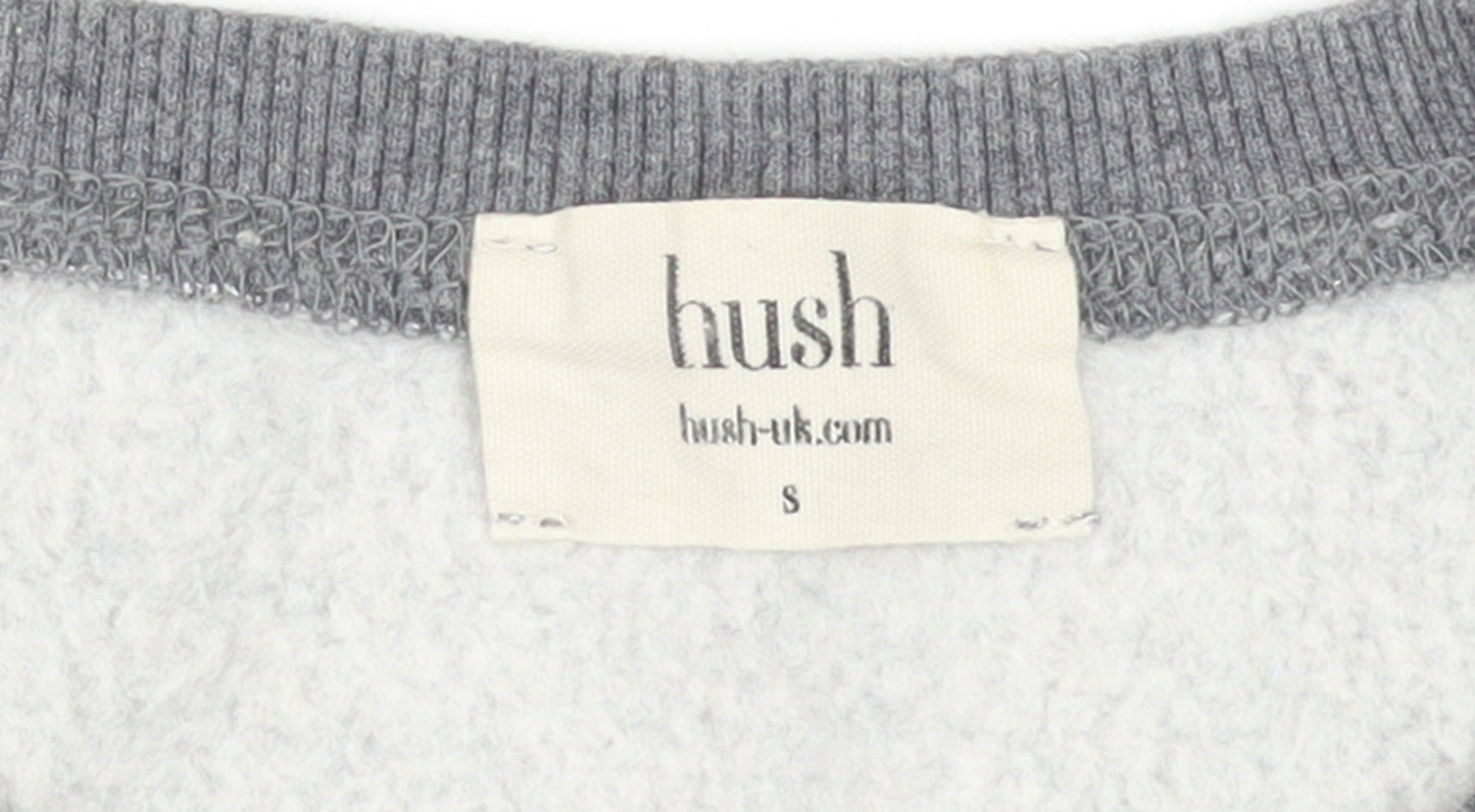 Hush Womens Grey Lightning Bolt Pullover Sweatshirt Size S