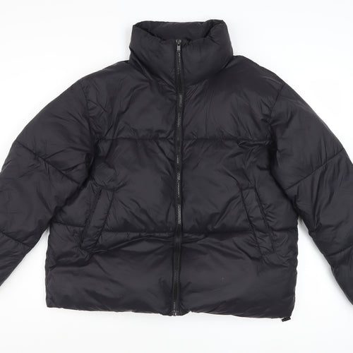 CUH Women's Black XS Puffer Jacket Full Zip Winter Coat