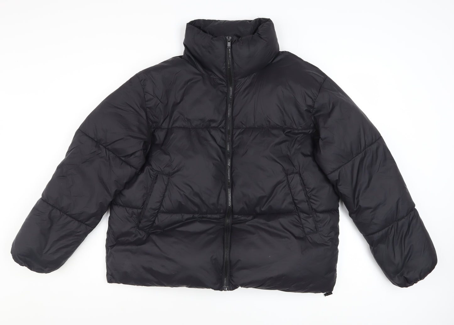 CUH Women's Black XS Puffer Jacket Full Zip Winter Coat