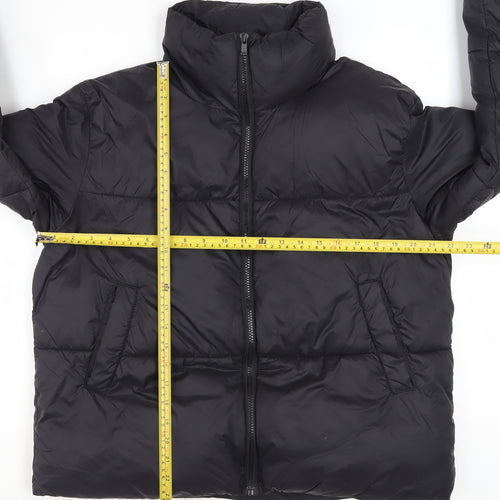 CUH Women's Black XS Puffer Jacket Full Zip Winter Coat