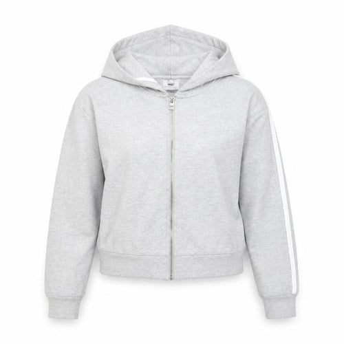 Missguided Petite Women's Grey Full Zip Hoodie UK 10