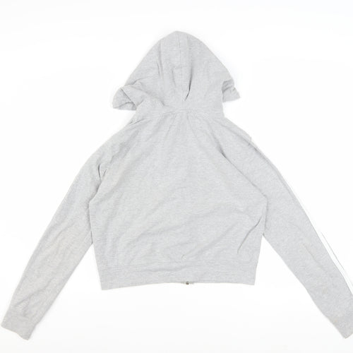 Missguided Petite Women's Grey Full Zip Hoodie UK 10