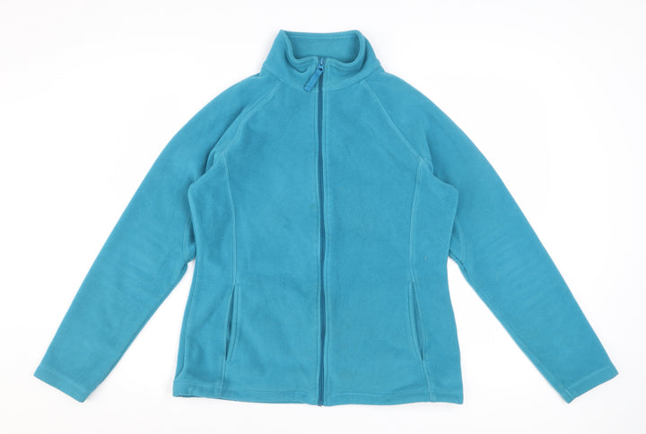 Mountain Warehouse Womens Blue Fleece Jacket Size 12 Full Zip