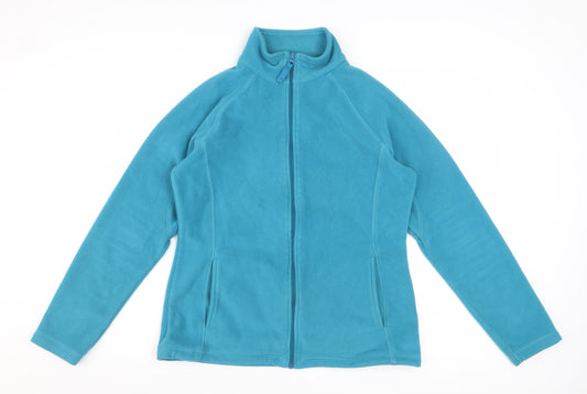 Mountain Warehouse Womens Blue Fleece Jacket Size 12 Full Zip