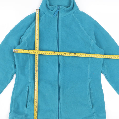 Mountain Warehouse Womens Blue Fleece Jacket Size 12 Full Zip