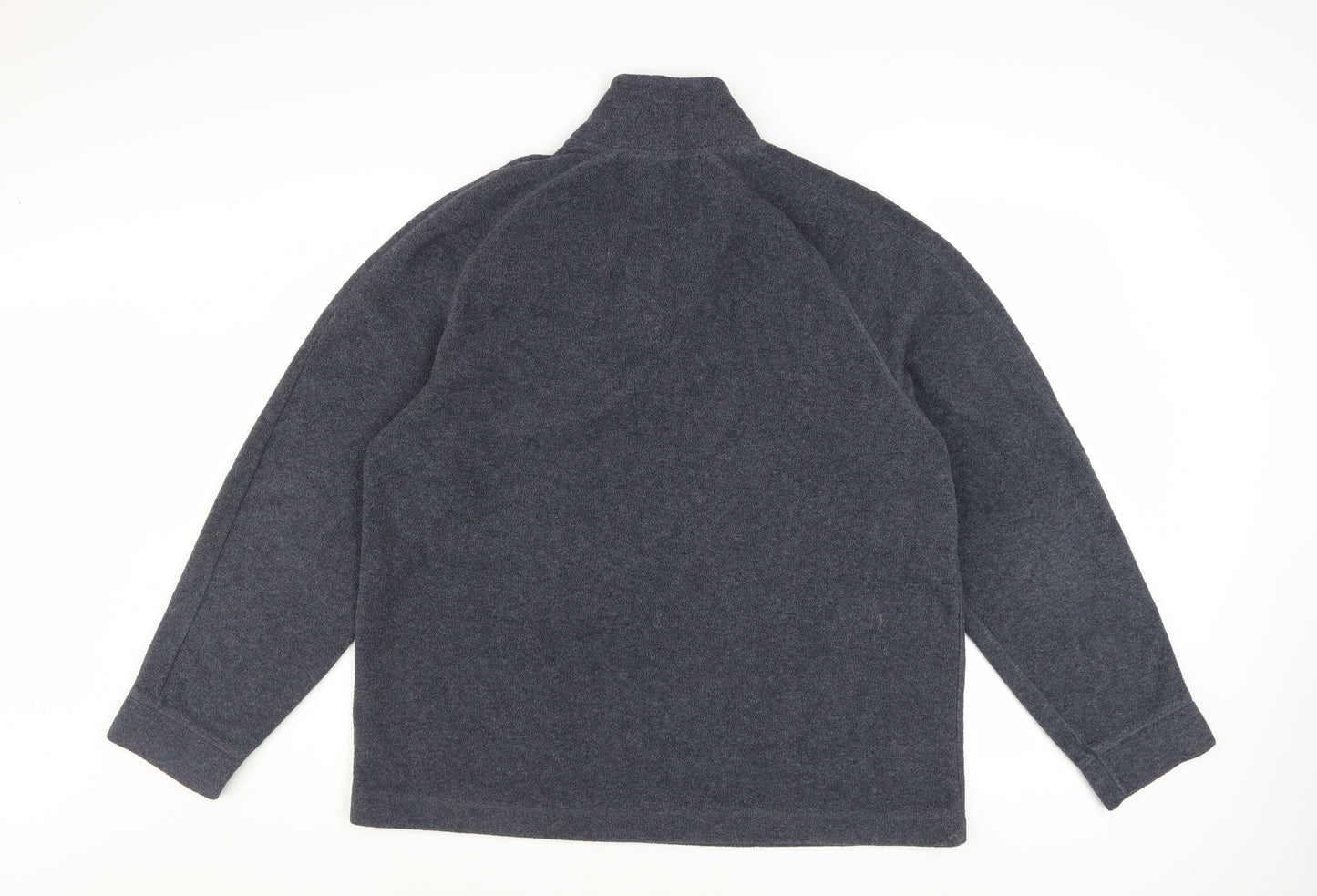 Next Men’s Grey 1/4 Zip Fleece Sweatshirt XL High Neck