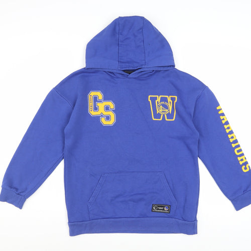 NBA Boys Blue Golden State Warriors Pullover Hoodie 10-11 Years